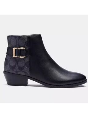 NEW Coach Dany Leather Ankle Boots Booties Size 7